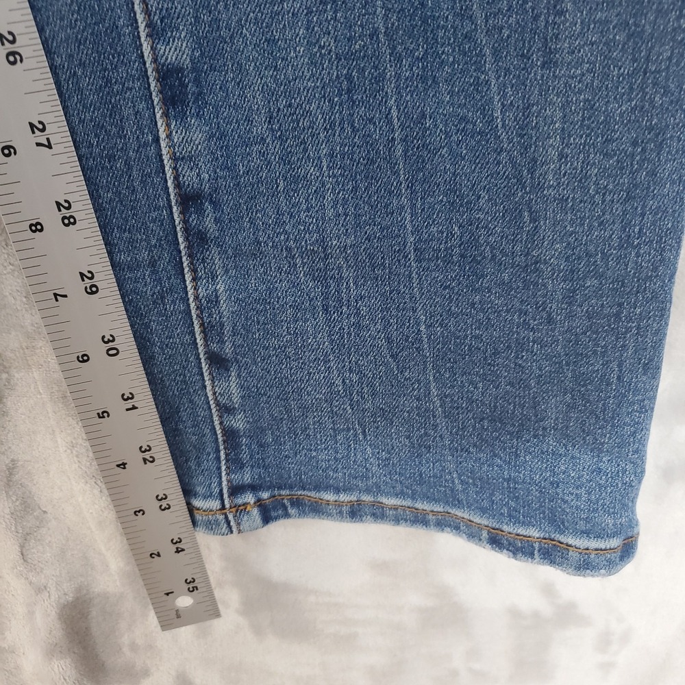 Judy Blue Jeans Womens 11/30 Straight Fit Flannel Lined Blue Stretch Denim EUC - Picture 9 of 10